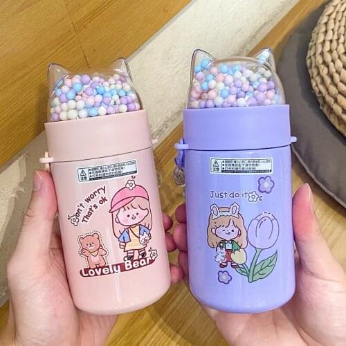 The New Water Bottle Creativity Garrafa Termica Cute Gourde термос Small Garrafa Termica Inox Bracelets Portable Copo Termico