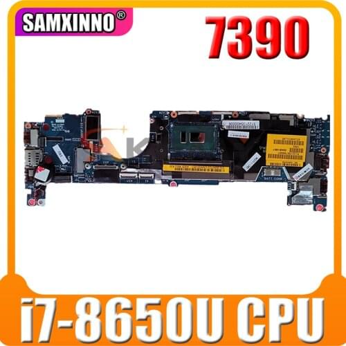 For Dell latitude 7390 Laptop motherboard 02WCVJ CN-02WCVJ 2WCVJ DDA30 LA-F292P i7-8650U