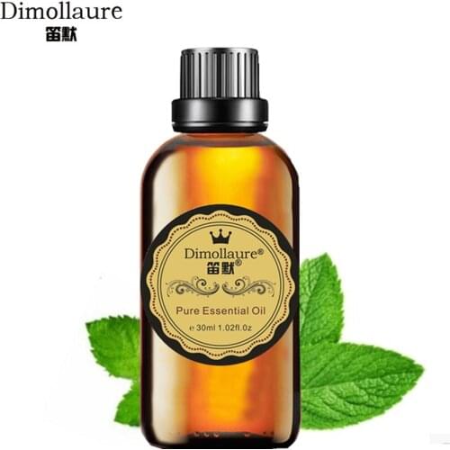 Dimollaure Peppermin Essential Oil 30ml Eliminate Fatigue Aromatherapy Refreshing Air Inspiring Spirit Helpful To Cold Headache