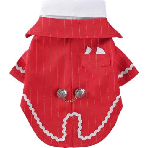 Pet Summer Clothes Dog Suit Formal ​Tuxedo With Bow Tiecg Yorkshire Terrier Clothing Wedding Party Formal Outfit Newest