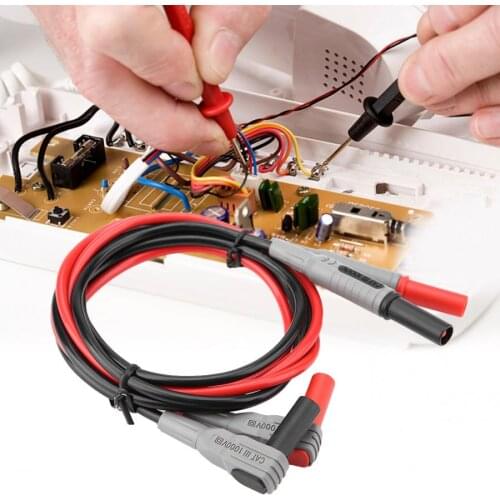 24Pcs Crocodile Clip Kit P1300E Multifunction Replaceable Multimeter Probe Test Lead Kits Banana Plug Test Lead