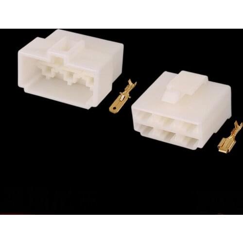 100 Set All New 6 Pin DJ7061-6.3-11/21 ABS Plastic Electrical Wire Connectors Plug Male and female Automobile Connector