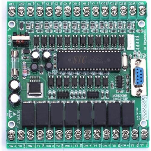 PLC industrial control panels analog FX1N-14MT-2AD-RS485 stepper motor controller PLC FX1N 14MT 2AD RS485