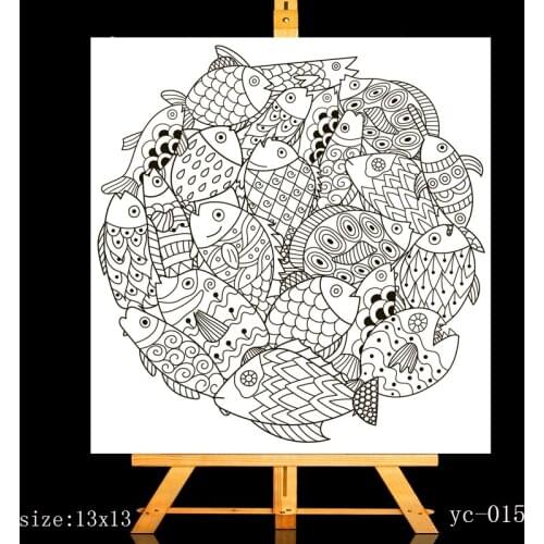 ZhuoAng Cute fat fish Clear Stamps/Card Making Holiday decorations For scrapbooking Transparent stamps 13*13cm