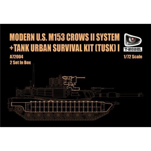 T-Model A72004 1:72 MODERN U.S.M153 CROWS II SYSTEM+TANK URBAN SURVIVAL KIT TUSK