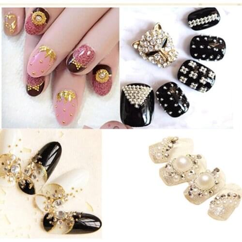 0.8-1mm Nail Beads 3D Gold/Silver Mini Beads Tiny Nail Air Tips Sticker Decoration Beauty Nail Accessories Tool