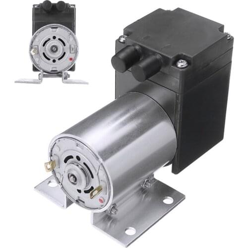 DC 12V 4W Electric Mini Vacuum Air Pump Negative Pressure Suction Diaphragm Vacuum Pumps 5L/min 80kpa with Holder for Seperator
