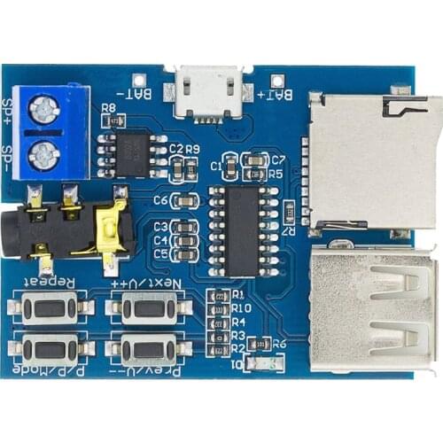 1pcs TF card U disk MP3 Format decoder board module amplifier decoding audio Player