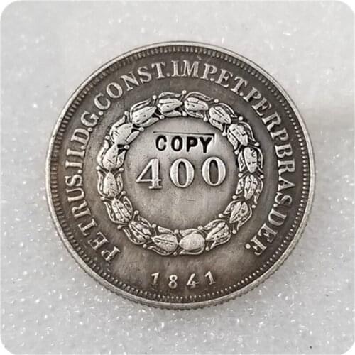 1841 Brazil 400 Reis COPY COIN