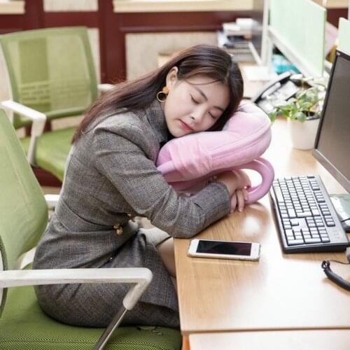 2-in-1 U-shaped Pillow Lazy Stand Tablet Stand And Phone Gooseneck Memory Foam Nap Pillow Reading Stand