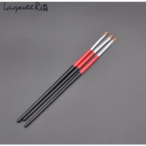 Nail Art Brush Pen Plastic Acrylic Handle Carving Powder Gel Liquid Brushes Salon Liner Nail Brush Supplies 2017 New