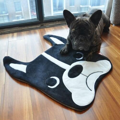 55x40cm Cartoon Bulldog Carpet Dog Sleeping Mat Living Room Mat Bedroom Anti-slip