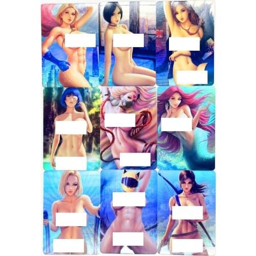 9pcs/set ACG Supergirl Android 18 Toys Hobbies Hobby Collectibles Game Collection Anime Cards