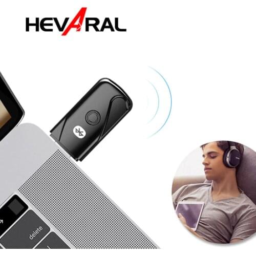 Hevaral USB Bluetooth Transmitter Bluetooth 4.2 Dongle Audio Transmit Wireless Adapter For PC Computer Laptop WIN10/8/XP/Vista