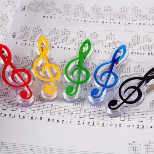 Letter Paper Clip Piano Music Book Paper Sheet Plastic Musical Note Spring Holder Folder For Piano Guitar Violin As Gifts