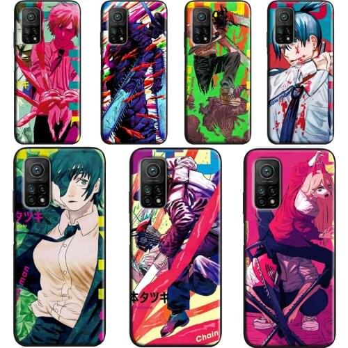 Anime Chainsaw Man Case POCO X3 Pro F3 F1 F2 M3 Pro Cover For Xiaomi Mi 11 Lite Ultra Note 10 Mi 9T 10T Pro