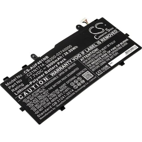 CS 5000mAh/38.50Wh battery for Asus J401CA,J401MA,J401NA,TP401,TP401CA,TP401CA-BZ085TS,DHM4T,DHM6T,EC002T,EC009T