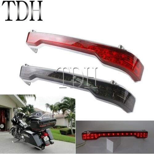 For Harley Touring 2014-18 Motorcycle King Tour Pak Pack LED Rear Taillight Brake Tail Lamp Light Tri Glide Ultra Limited FLHTK