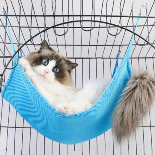 Cat Hammock Small Summer Pet Cage Hanging Bed Swing Bed With Hook Comfortable Lazy Furniture Double Side Swing Cushion