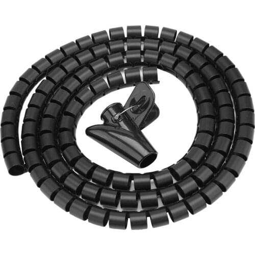 Flexible Management Spiral Tube Cable Organizer Protector Wire Wrap Cord Protector Wire Home Office Storage Pipe Cable Winder