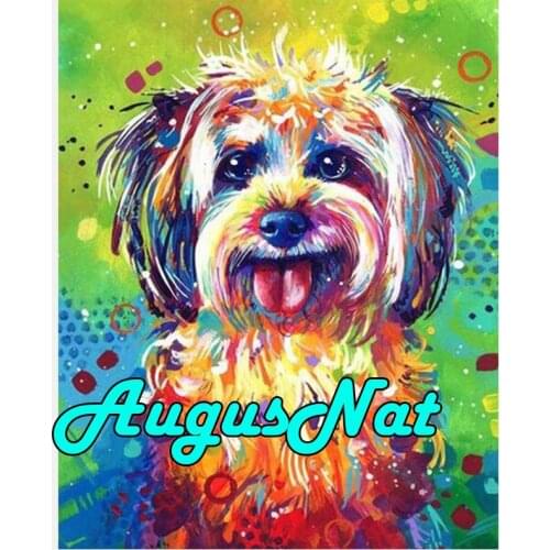 Dog diamond painting full schnauzer daimont embroidery picture puppy diamant mosaic oil sticker animals diamand art new arrivals