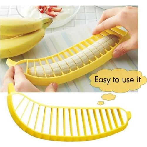 Plastic Manual Banana Slicer Practical Banana Separator Banana Cutter Fruit Salads Fast Maker Easy to Operate Even Thickness