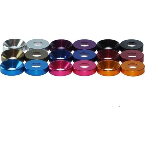 10pcs Aluminum alloy M3 Gasket m3 countersunk Screw Washer for RC Cars Uprade Parts