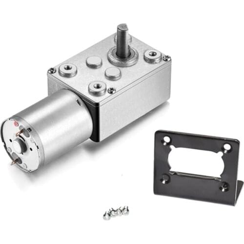 32GZ370 DC 6 12 24V Gear Reduction Motor High Torque Turbo Geared Motor 0.6-200 RPM Mini Electric Gearbox Reducer With Bracket