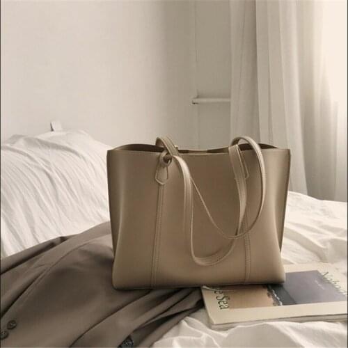 Large Capacity Bags for Women 2021 New Fashion PU Casual Tote Bag Versatile INS One-Shoulder Portable bag