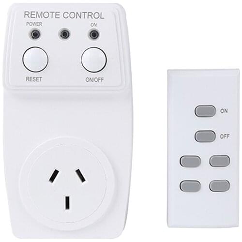 ESPLENTY Smart Switch Wireless Remote Control Australia Plug Adaptor Home Appliance(1 Socket+1 Remote)