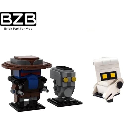 BZB MOC High Tech Film Cleaning Robot Creative Building Block Model Kids Toys DIY Technical Brick Parts Birthday Best Gifts