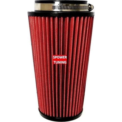 1pcs Car Air Filter 89mm Universal Clamp-On Air Filter: High Performance, Washable Filter: Round Tapered