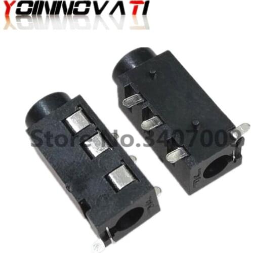 10pcs PJ-320D PJ-320 Headphone Female Socket Headphone audio Jack Port 3+1pin Left Three Right One 3.5mm