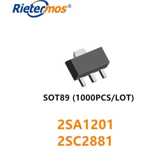 1000PCS 2SA1201 2SC2881 2SC2881-Y 120-240 SOT89
