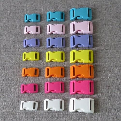 50pcs/Lot Wholesale Plastic Buckles For Bag Backpack Pet Dog Cat Collar Necklace Bracelet Hat Paracord Garment Sewing Accessory