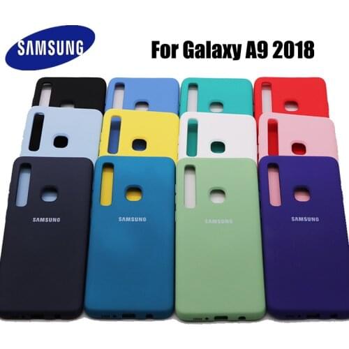 A9 2018 Case For SAMSUNG Galaxy A9 2018 Liquid Silicone Soft Protection Case Back Cover For Galaxy A9 2018