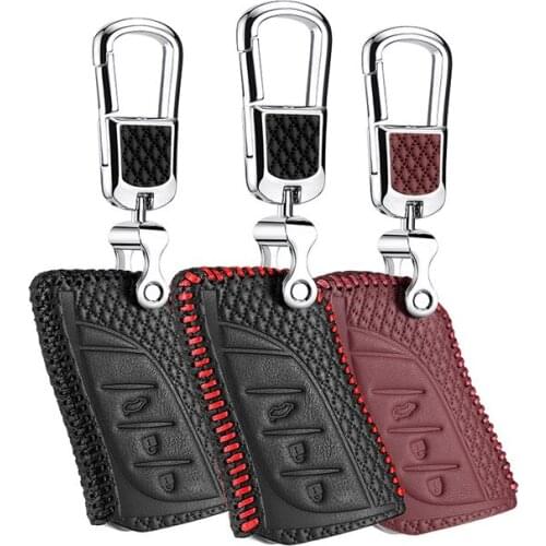 Car key cover for lexus LC LS ES 2018 Case Remote Keys Shell leather key Free shipping