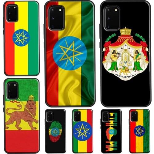 Ethiopia Flag For Samsung Note 20 Ultra Note 10 Plus Case For Galaxy S21 S8 S9 S10 Plus S20 FE Coque