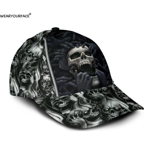 Skull Deer YAOI 3D All Over Printed Snapback Hat Men Women Adult Hip Hop Headwear Outdoor Sun Visor Baseball Cap