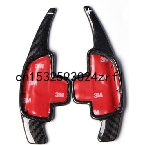 For Benz CLA CLS GLA GLC GLE GLS SLC 2pcs Carbon Fiber Car Steering Wheel Shift Blade Paddle Shifter Extension