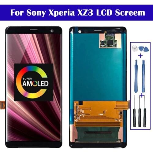For SONY Xperia XZ3 LCD Display With Touch Screen Digitizer Assembly Black Free Shipping