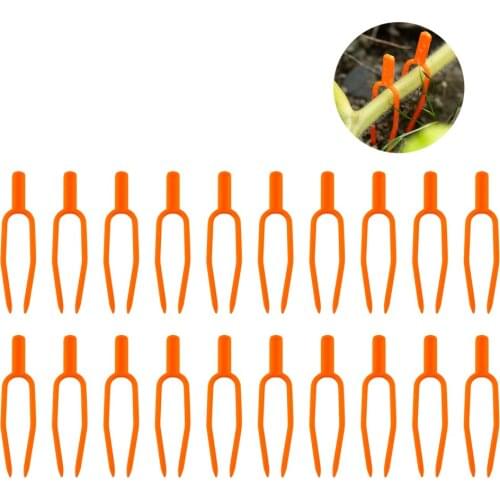 Fixed Fixture Clamps Farming Clip Tool Gardening Tools Strawberry Fork Orange 100PCS/Set Plastic Environmental Durable 100pcs