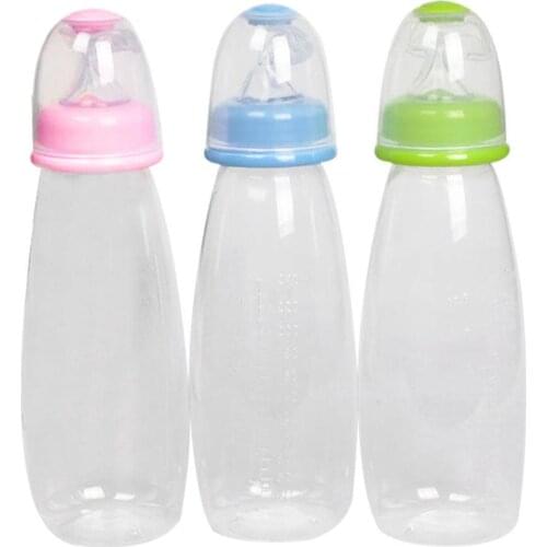 240ml Baby Toddler Leak-proof Food Dispensing Spoon Juice Cereal Feeding Bottle Spoon Food Supplement Rice Cereal Bottles