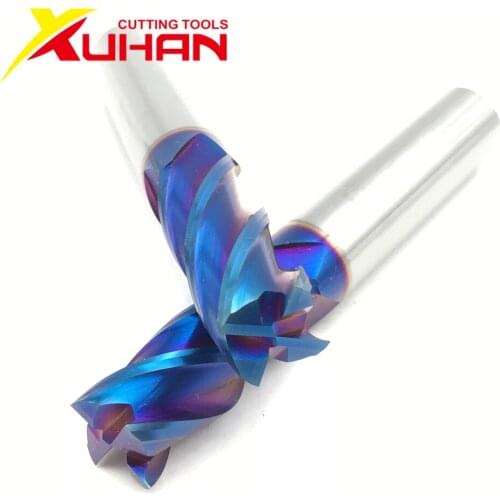 HRC65 Caibide end mill 4flutes Φ12.0*75L Alloy Coating Tungsten Steel Endmills high hardness cutting tool cnc milling cutter