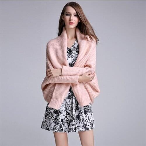 IANLAN New Autumn Winter Casual Cardigan for Women All-match Cardigan Knitwear Solid Batwing Sleeve Knit Sweater IL00317