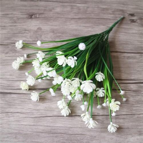 Beautiful Babysbreath Water Grass Rose Artificial Flower DIY Gypsophila Arrangement Wedding Decoration Plastic Fake Flower