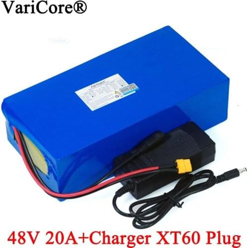 VariCore 48V 20ah 13s6p Lithium Battery Pack 48V 20AH 2000W electric bicycle battery Built in 50A BMS XT60 plug+54.6V Charger