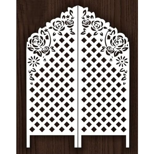 Door Curtain Shape Metal Cutting Die DIY for Scrapbooking Decoration Crafts