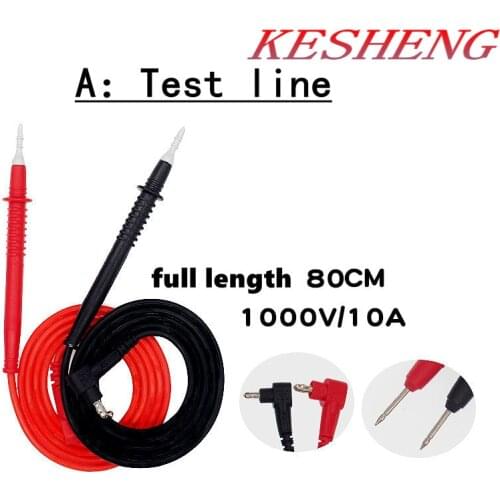 Multimeter special tip pen digital universal clamp test line silicone wire meter pen line 20A pointed pointer 5A power cord