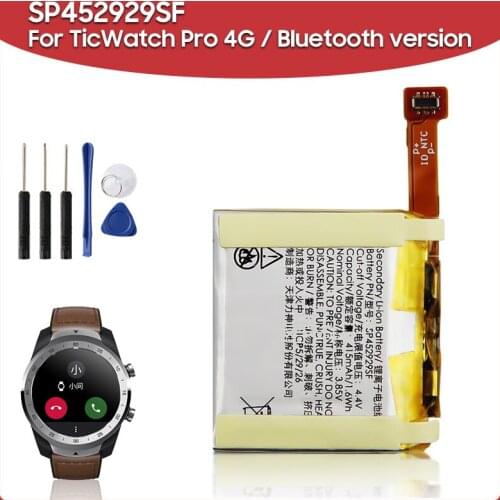 Original Replacement Battery 415mAh SP452929SF For TicWatch Pro 4G Bluetooth version Watch Batteries